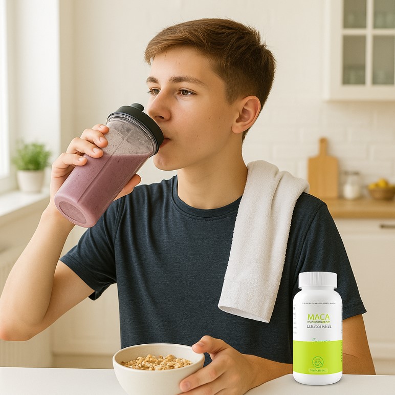 adolescent qui fait une cure de maca